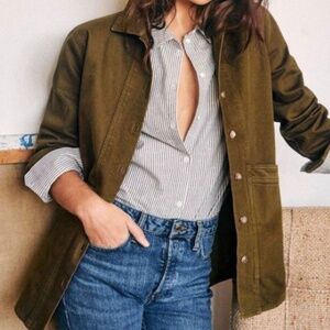Sezane Will Jacket Olive XS